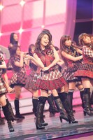 AKB48のリハーサル中の様子。