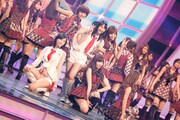 AKB48のリハーサル中の様子。