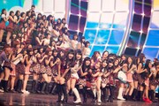 AKB48のリハーサル中の様子。