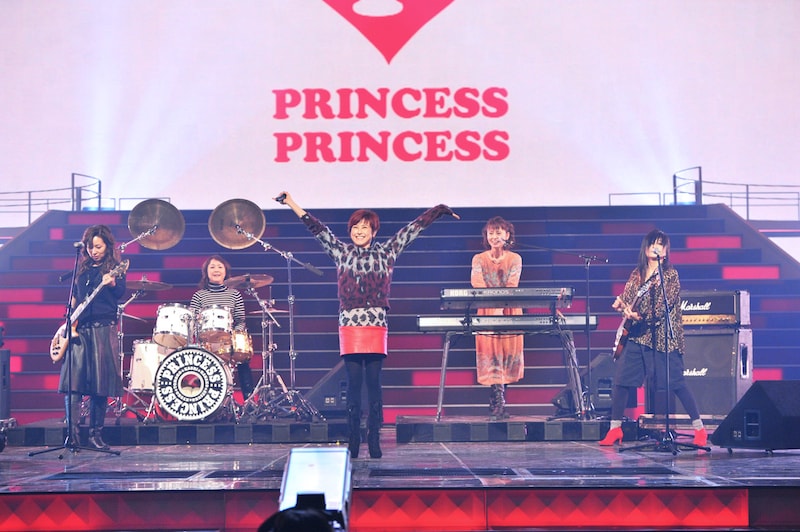 リハーサル中のプリンセス プリンセス。