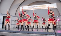 SUPER☆GiRLS代々木公園野外ステージイベントの模様。