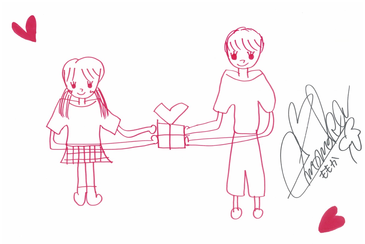 有安杏果が描いたイラスト。