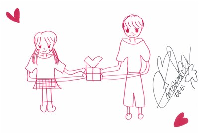 有安杏果が描いたイラスト。