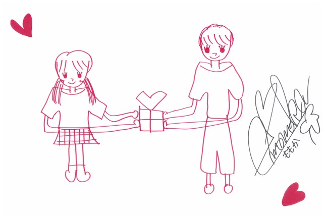 有安杏果が描いたイラスト。