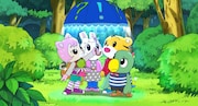 映画「劇場版しまじろうのわお!しまじろうとフフのだいぼうけん~すくえ!七色の花~」のワンシーン。