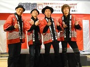 「怒髪天、走る!"東京ワッショイ計画”~渋谷のマルイで出初式」の様子。