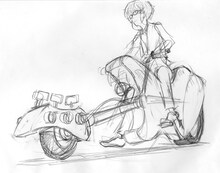 ハンサムケンヤ「ブラックフレーム」アートワークのイメージラフ。