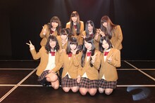 本日卒業を発表したSKE48メンバー9名。 (C)AKS