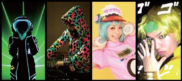 ODOROOM PARTY出演DJ。左からRAM RIDER、kz、サオリリス、DJシーザー。
