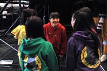 「独占！ももクノ60分 vol.5」第1部ライブ直前のももいろクローバーZ。