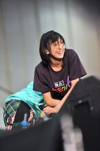 「独占！ももクノ60分 vol.5」第2部の玉井詩織。