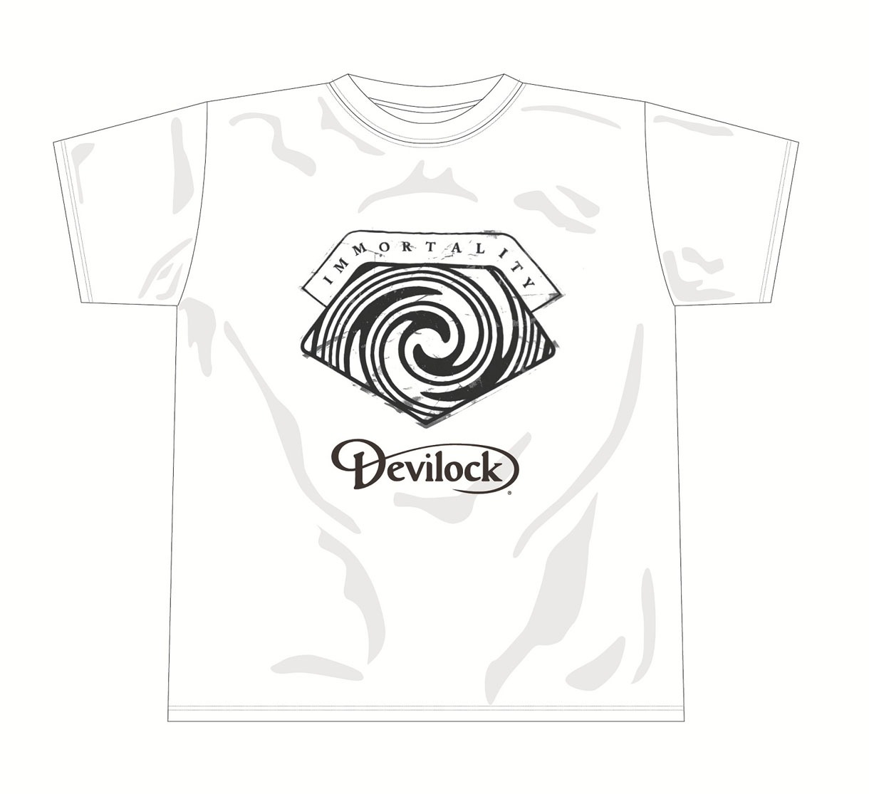 V.A.「immortality」初回限定盤付属Tシャツのデザイン。