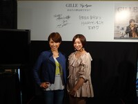 「Try Again Stories」オープンイベントに登場したGILLE（写真左）と芹那（右）。