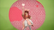 「きゃりーぱみゅぱみゅーじあむ」展示衣装例の「CANDY CANDY」ビデオクリップ使用衣装。