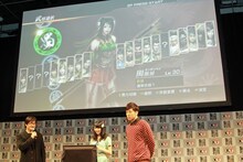 「真・三國無双7」をプレイする高柳明音。