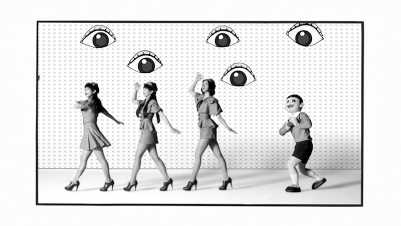 Perfume「未来のミュージアム」ビデオクリップのワンシーン。