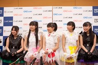 「ももいろクローバーZ ももクロくらぶxoxo ～バレンタイン DE NIGHT だぁ～Z！」開演前に行われた記者会見の様子。