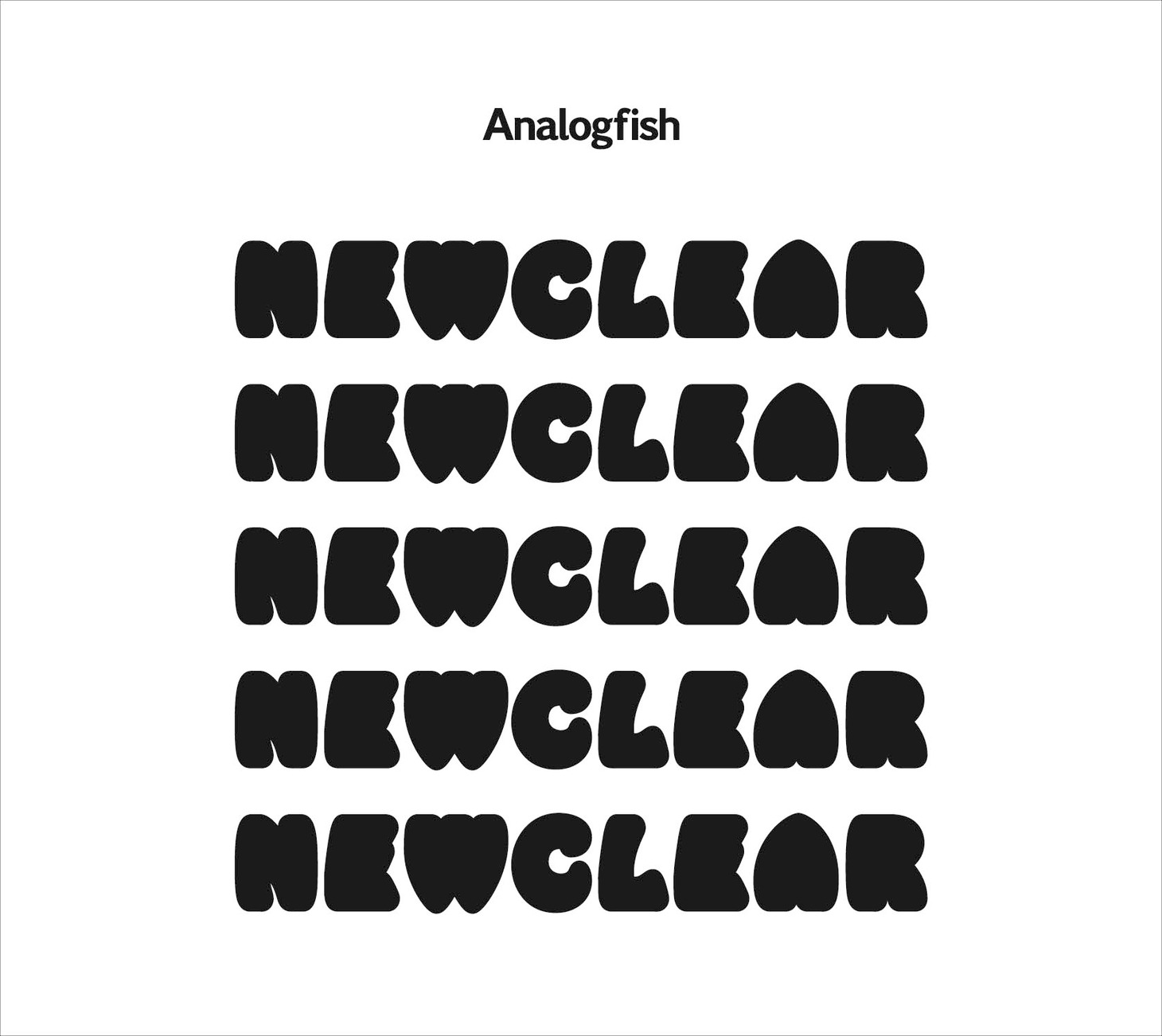 アナログフィッシュ「NEWCLEAR」ジャケット