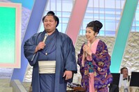 松鳳山と藤あや子。