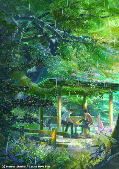 「言の葉の庭」キービジュアル (c) Makoto Shinkai / CoMix Wave Films
