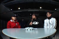 「ファミ通WAVE プレゼンツ ボーズのマルマルタイム【猫】」のワンシーン。左からBose、ローリング内沢、ルパン小島。