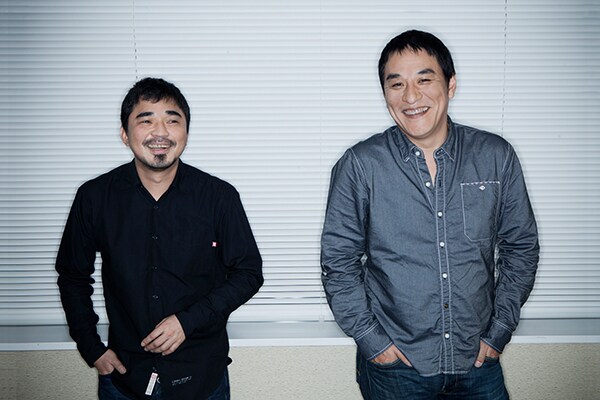 電気グルーヴ。左から石野卓球、ピエール瀧。