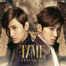 「過去」を表現した東方神起「TIME」ジャケットA。