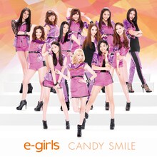e-girls「CANDY SMILE」CD盤ジャケット