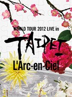 L'Arc-en-Ciel「20th L'Anniversary WORLD TOUR 2012 THE FINAL LIVE at 国立競技場」DVD初回限定盤に付属するCD「WORLD TOUR 2012 LIVE in TAIPEI」ジャケット。