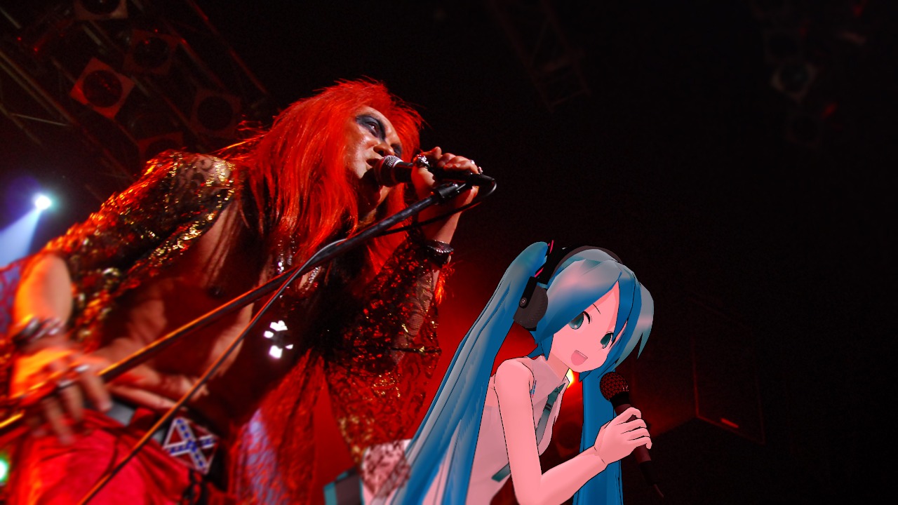 「ミク★パンク 創世編」収録の「レモンティー2012（菊ミクver.）」で初音ミクとデュエットした菊。