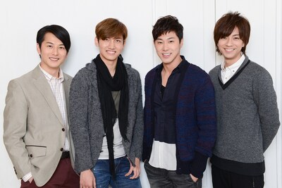 左から石黒英雄、チャンミン、ユンホ、三浦翔平。