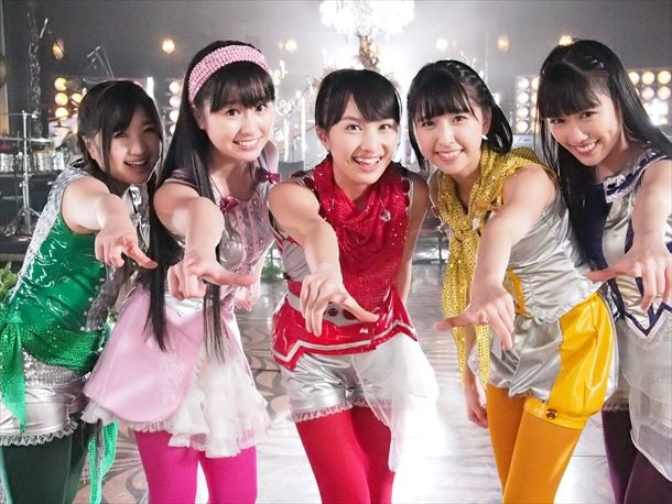 「行くぜっ！怪盗少女」収録時のももいろクローバーZ。