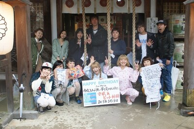 日根神社で行われた「今夜きみが怖い夢を見ませんように」レコ発イベントの様子。