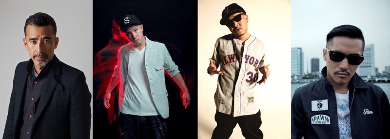 左からAKTION、SIMON、DABO、Zeebra。