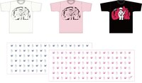 みうらじゅんがイラストを手がけた前野健太Tシャツと手ぬぐい。