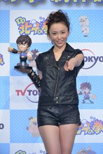 アニメ「DD北斗の拳」制作発表会に出席した吉木りさ。