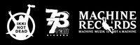 左からIKKI NOT DEAD、773Four RECORDS、Machine Recordsのロゴ。