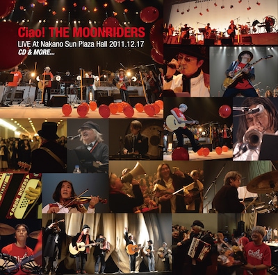 ムーンライダーズ「Ciao! THE MOONRIDERS LIVE at NAKANO SUNPLAZA HALL 2011.12.17 CD & MORE...」ジャケット