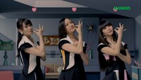 Perfumeが出演するカンロ「ピュレグミ」CMのワンシーン。