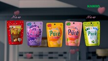 Perfumeが出演するカンロ「ピュレグミ」CMのワンシーン。
