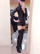 第2部のための衣装を着た浜崎容子。