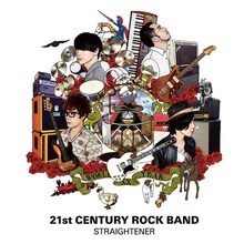 ストレイテナーのメジャー1stアルバム「LOST WORLD'S ANTHOLOGY」をほうふつとさせる「21st CENTURY ROCK BAND」のジャケットデザイン。