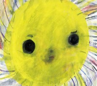 画家・箕浦建太郎の絵が使用された白い汽笛「私たちの街」ジャケット。