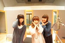 「アイドルばかり聴かないで」レコーディング時のNegicco。写真左からKaede、Nao☆、Megu。
