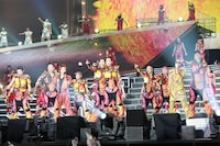 昨日4月16日に京セラドーム大阪で行われた「EXILE LIVE TOUR 2013“EXILE PRIDE”」初日公演の模様。