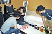 「グレープパインSODA」試飲会の様子。
