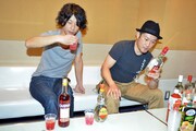 「グレープパインSODA」試飲会の様子。