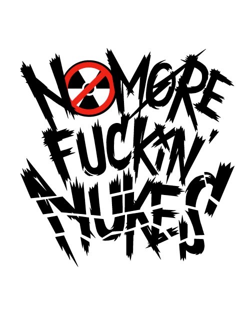 「NO MORE FUCKIN' NUKES 2013」ロゴ
