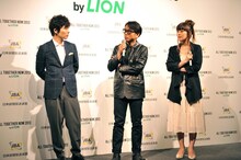 ラジオの魅力について語る星野源、藤井フミヤ、坂本美雨。