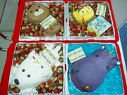 さだまさし、高見沢俊彦、高橋みなみ、堂本剛のために用意されたバースデーケーキ。